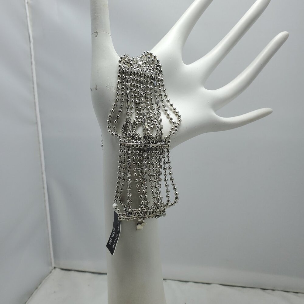 Banana Republic silver link rhinestone bracelet